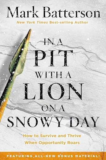 In a Pit with a Lion on a Snowy Day by Mark Batterson — book cover